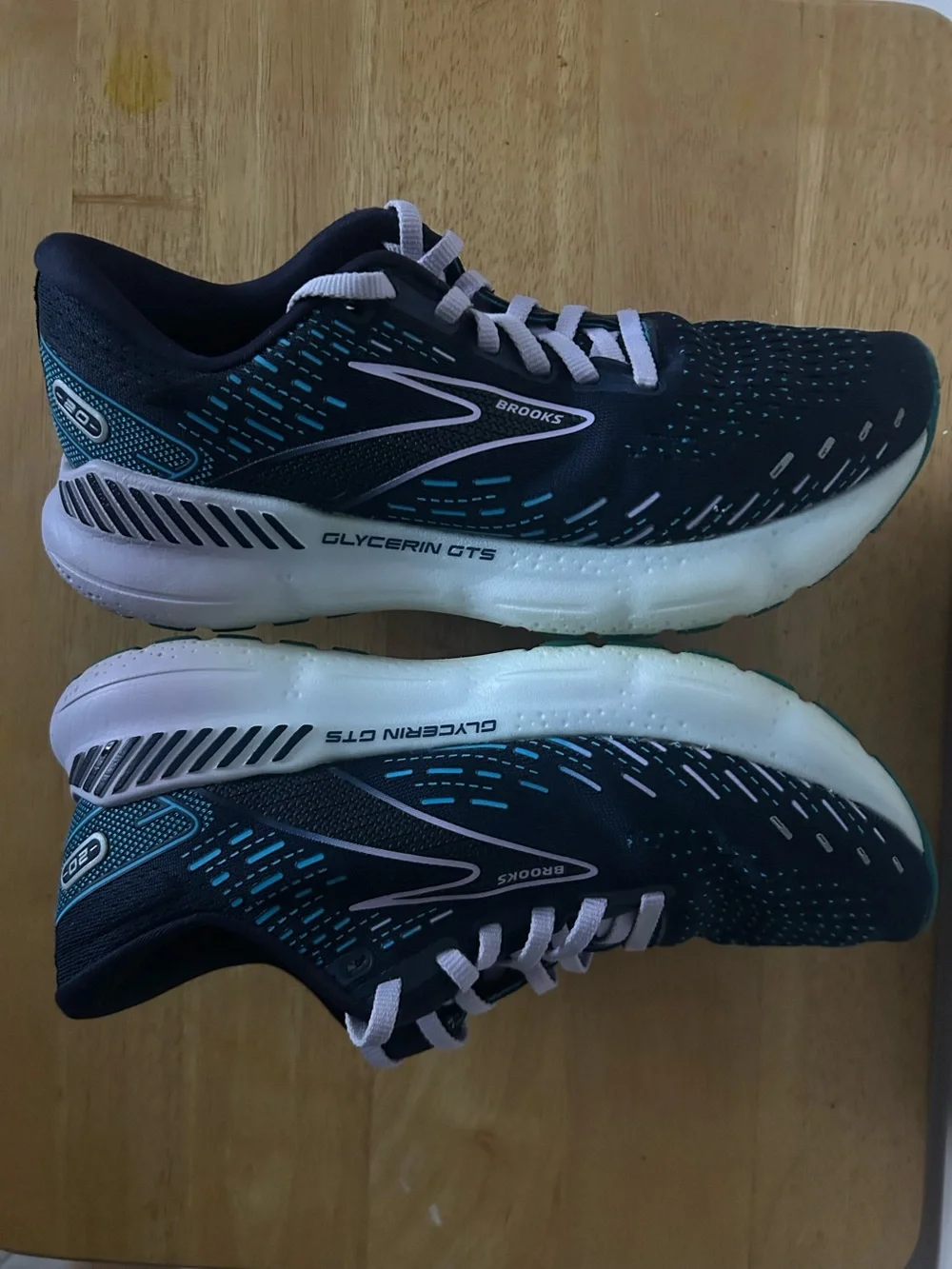 Brooks Womens Glycerin GTS 20 Blue lilac  Running Shoes Sneakers Size 8